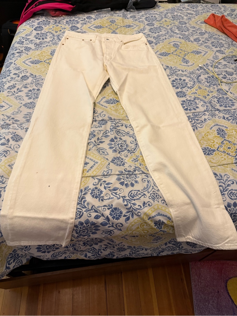 Denim Tears Levi’s Collab Mens White Jeans